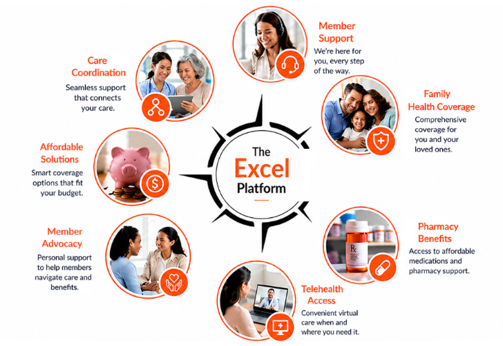 Excel Platform compass graphic